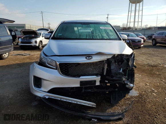 2016 Kia Sedona L with VIN KNDMA5C10G6150374, listed as a Copart auction lot 47452935 with 93,001 mi miles and Salvage Title. Bid and sale history available at carsss.com. Image 5.