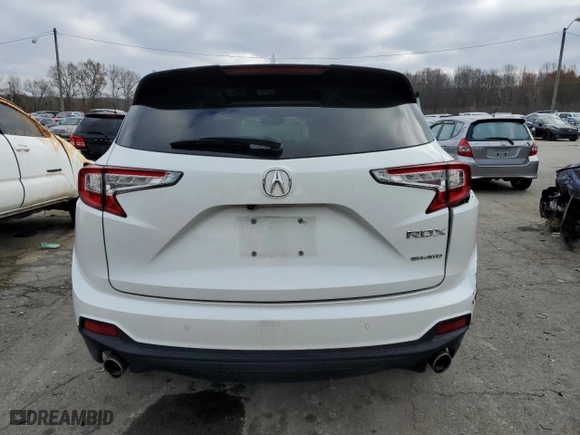 2020 Acura RDX w/Advance Pkg with VIN 5J8TC2H77LL016329, listed as a Copart auction lot 82338034 with 56,757 mi miles and Salvage Title. Bid and sale history available at carsss.com. Image 6.