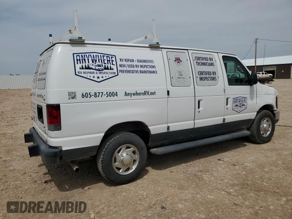 2013 Ford Econoline Cargo Commercial with VIN 1FTNE2EW9DDA32864, listed as a Copart auction lot 55854545 with 164,825 mi miles and Clean title. Bid and sale history available at DreamBid. Image 3.