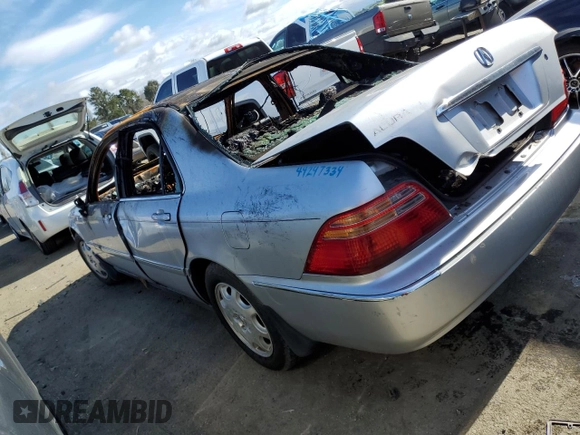 2000 Acura RL with VIN JH4KA9654YC000881, listed as a Copart auction lot 44247334 with 0 mi miles and Non Repairable. Bid and sale history available at carsss.com. Image 2.