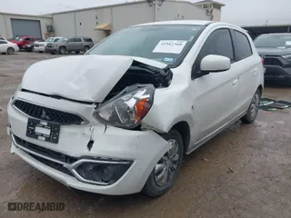 2019 Mitsubishi Mirage ES with VIN ML32A3HJ7KH005935, listed as a IAAI auction lot 41562360 with 71,027 mi miles. Bid and sale history available at carsss.com. Image 2.