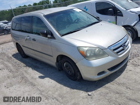 2005 Honda Odyssey LX with VIN 5FNRL38295B038177, listed as a IAAI auction lot 42618657 with 260,881 mi miles and . Bid and sale history available at DreamBid. Image 1.