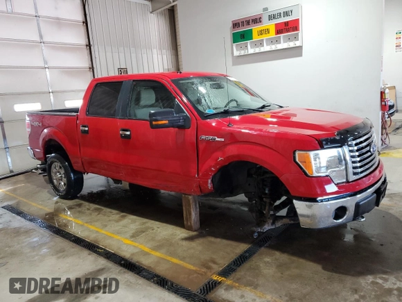2010 Ford F-150 XL with VIN 1FTFW1EV1AFA26107, listed as a Copart auction lot 53921285 with 45,885 mi miles and Salvage Title. Bid and sale history available at carsss.com. Image 4.