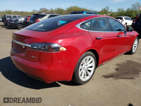 2018 Tesla Model S 75D with VIN 5YJSA1E26JF267619, listed as a Copart auction lot 54504865 with 62,733 mi miles and Salvage Title. Bid and sale history available at DreamBid. Image 3.