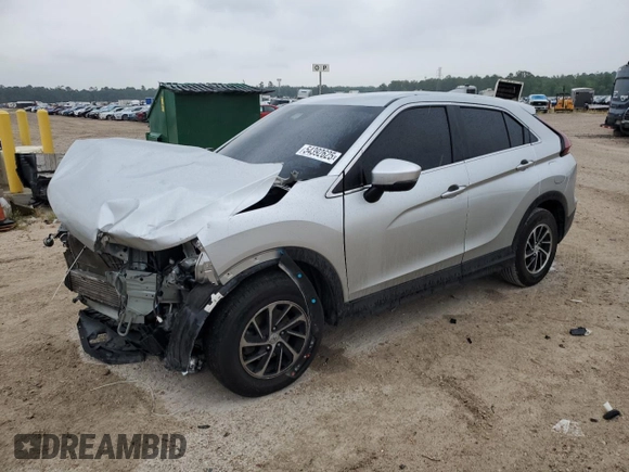2022 Mitsubishi Eclipse Cross ES with VIN JA4ATUAA5NZ030277, listed as a Copart auction lot 54392625 with 67,428 mi miles and Salvage title. Bid and sale history available at DreamBid. Image 1.