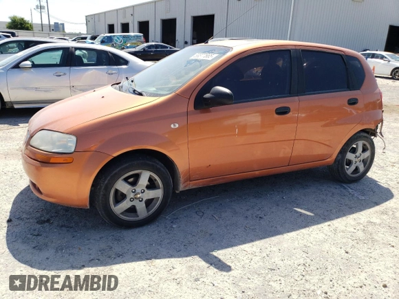 2006 Chevrolet Aveo LT with VIN KL1TG66636B667625, listed as a Copart auction lot 53377665 with 141,633 mi miles and Salvage title. Bid and sale history available at DreamBid. Image 1.
