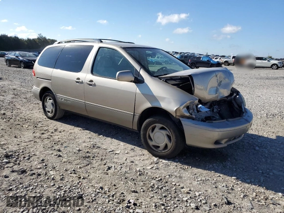 2003 Toyota Sienna LE with VIN 4T3ZF13C43U553221, listed as a Copart auction lot 76391714 with 190,067 mi miles and Clean Title. Bid and sale history available at carsss.com. Image 4.