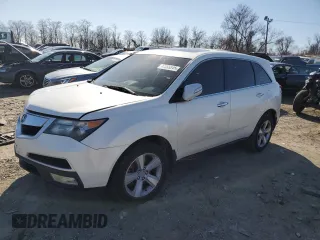 2012 Acura MDX Tech Pkg with VIN 2HNYD2H30CH504754, listed as a Copart auction lot 46655545 with 143,814 mi miles and Salvage Title. Bid and sale history available at carsss.com. Image 1.