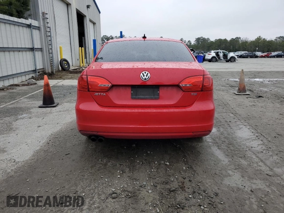 2013 Volkswagen Jetta TDI w/Premium/Nav with VIN 3VWLL7AJ0DM390070, listed as a Copart auction lot 45739205 with 94,077 mi miles and Salvage title. Bid and sale history available at DreamBid. Image 6.