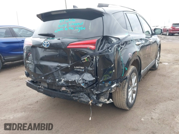2017 Toyota RAV4 Hybrid Limited with VIN JTMDJREV7HD136797, listed as a IAAI auction lot 41733609 with 131,162 mi miles. Bid and sale history available at carsss.com. Image 6.
