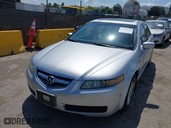2005 Acura TL with VIN 19UUA66205A008810, listed as a IAAI auction lot 42079113 with 115,164 mi miles. Bid and sale history available at carsss.com. Image 6.