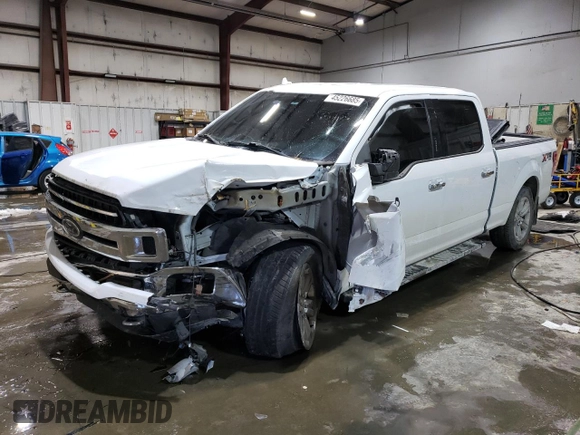 2018 Ford F-150 XL with VIN 1FTFW1EG5JFA02667, listed as a Copart auction lot 45226685 with 349,980 mi miles and Salvage Title. Bid and sale history available at DreamBid. Image 1.