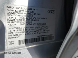 2023 Audi A4 allroad Premium Plus with VIN WA18AAF46PA029291, listed as a Copart auction lot 78416314 with 19,509 mi miles and Salvage Title. Bid and sale history available at carsss.com. Image 12.