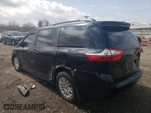 2016 Toyota Sienna XLE with VIN 5TDYK3DC8GS706188, listed as a Copart auction lot 51082515 with 102,555 mi miles and Salvage Title. Bid and sale history available at carsss.com. Image 2.