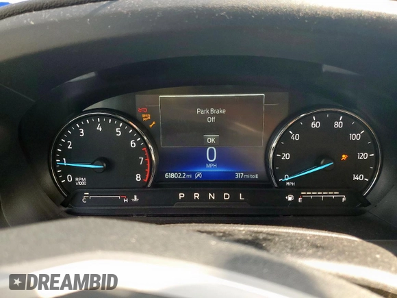 2021 Ford Explorer XLT with VIN 1FMSK7DH2MGC40641, listed as a Copart auction lot 48084795 with 61,802 mi miles and Salvage Title. Bid and sale history available at carsss.com. Image 9.