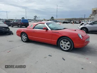 2002 Ford Thunderbird w/Hardtop Premium with VIN 1FAHP60A52Y130912, listed as a Copart auction lot 47558185 with 96,046 mi miles and Salvage Title. Bid and sale history available at carsss.com. Image 4.