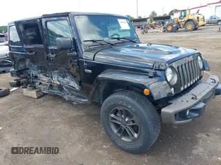 2017 Jeep Wrangler Unlimited Sahara with VIN 1C4BJWEGXHL520182, listed as a IAAI auction lot 42616692 with 88,169 mi miles and . Bid and sale history available at DreamBid. Image 1.