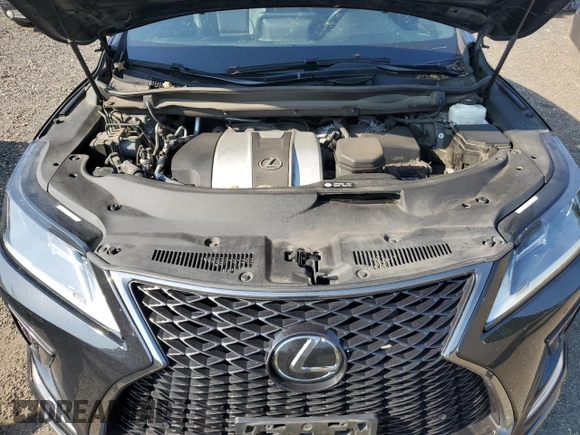 2022 Lexus RX 350 F Sport with VIN 2T2SZMDA6NC333238, listed as a Copart auction lot 62311605 with 57,786 mi miles and Salvage title. Bid and sale history available at DreamBid. Image 12.