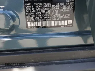 2024 Honda HR-V LX with VIN 3CZRZ1H37RM726315, listed as a Copart auction lot 45755235 with 3,249 mi miles and Salvage Title. Bid and sale history available at carsss.com. Image 14.