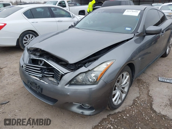 2014 Infiniti Q60 Coupe Journey with VIN JN1CV6EK6EM112185, listed as a IAAI auction lot 41578416 with 130,069 mi miles. Bid and sale history available at carsss.com. Image 6.