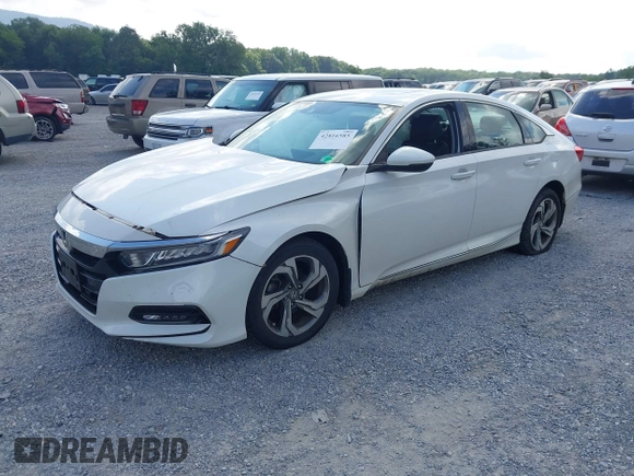 2018 Honda Accord EX-L with VIN 1HGCV1F55JA240858, listed as a IAAI auction lot 42816585 with 75,318 mi miles and . Bid and sale history available at DreamBid. Image 2.