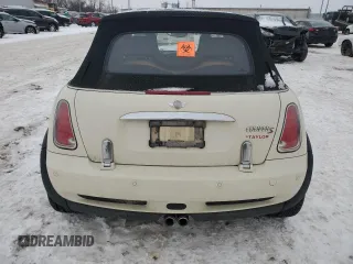 2008 MINI Convertible S with VIN WMWRH33588TU80448, listed as a Copart auction lot 87855235 with Not provided miles and Salvage title. Bid and sale history available at DreamBid. Image 6.