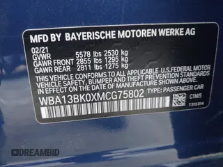 2021 BMW 5 Series M550i xDrive z VIN WBA13BK0XMCG75802, wystawiony jako IAAI lot #41503977 z przebiegiem 20 741 mil mil oraz . Historia ofert i sprzedaży dostępna na DreamBid. Obrazek 9.