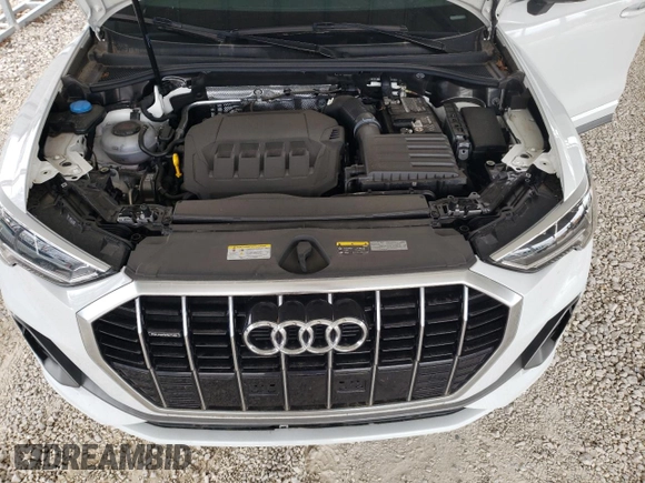 2023 Audi Q3 S line Premium with VIN WA1DECF31P1104632, listed as a Copart auction lot 50983105 with 17,579 mi miles and Salvage title. Bid and sale history available at DreamBid. Image 13.
