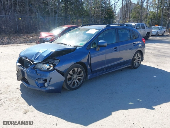 2013 Subaru Impreza Wagon 2.0i Sport Premium with VIN JF1GPAL67DH848339, listed as a IAAI auction lot 41886846 with 168,244 mi miles. Bid and sale history available at carsss.com. Image 2.
