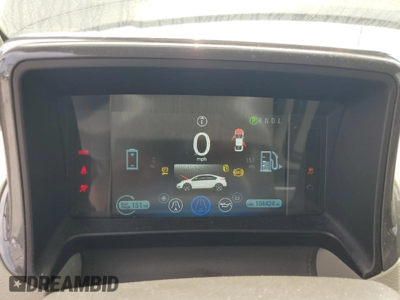 2014 Chevrolet Volt with VIN 1G1RF6E41EU162264, listed as a Copart auction lot 54047255 with 104,424 mi miles and Salvage Title. Bid and sale history available at DreamBid. Image 9.