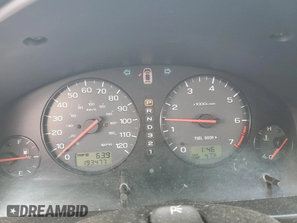 2001 Subaru Legacy Outback with VIN 4S3BH665217678037, listed as a Copart auction lot 49513005 with 193,477 mi miles and Salvage title. Bid and sale history available at DreamBid. Image 9.