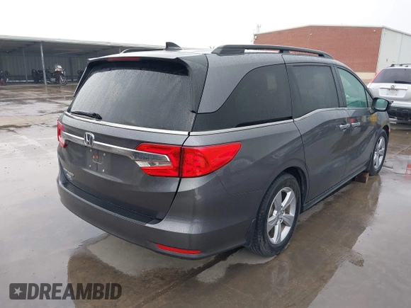 2019 Honda Odyssey EX-L with VIN 5FNRL6H78KB134200, listed as a IAAI auction lot 41932604 with 37,723 mi miles and . Bid and sale history available at DreamBid. Image 4.