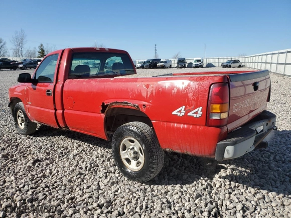 2001 Chevrolet Silverado 1500 with VIN 1GCEK14T51E131942, listed as a Copart auction lot 51150185 with 150,022 mi miles and Clean Title. Bid and sale history available at carsss.com. Image 2.