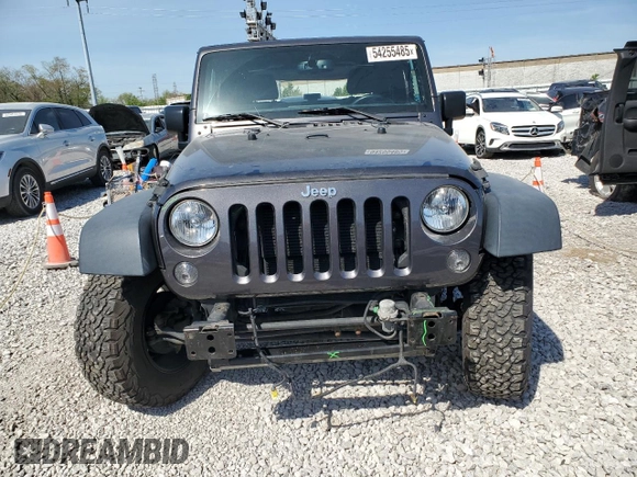 2016 Jeep Wrangler Sport with VIN 1C4AJWAG1GL288068, listed as a Copart auction lot 54255485 with 56,385 mi miles and Non Repairable. Bid and sale history available at carsss.com. Image 5.
