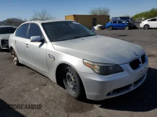2005 BMW 5 Series 530i with VIN WBANA73515CR57307, listed as a Copart auction lot 52162165 with 197,467 mi miles and Clean Title. Bid and sale history available at DreamBid. Image 4.