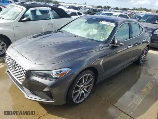 2020 Genesis G70 3.3T with VIN KMTG34LE3LU050829, listed as a Copart auction lot 74146984 with 0 mi miles and Non Repairable. Bid and sale history available at carsss.com. Image 1.