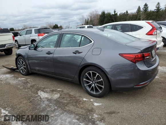 2017 Acura TLX V6 w/Technology Pkg with VIN 19UUB3F50HA800594, listed as a Copart auction lot 80662914 with 136,297 mi miles and Salvage Title. Bid and sale history available at carsss.com. Image 2.