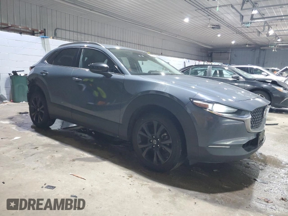 2021 Mazda CX-30 Premium with VIN 3MVDMBDY6MM308888, listed as a Copart auction lot 45645155 with 48,356 mi miles and Salvage Title. Bid and sale history available at carsss.com. Image 4.