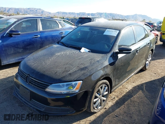 2012 Volkswagen Jetta Sedan SE w/Convenience with VIN 3VWDX7AJXCM069564, listed as a IAAI auction lot 41621734 with 155,649 mi miles. Bid and sale history available at carsss.com. Image 2.