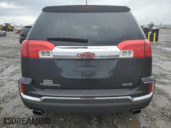 2017 GMC Terrain SLT with VIN 2GKFLUE38H6189855, listed as a Copart auction lot 52100605 with 115,364 mi miles and Salvage Title. Bid and sale history available at carsss.com. Image 6.