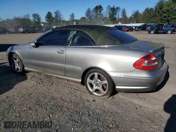 2005 Mercedes-Benz CLK-Class 5.0L with VIN WDBTK75J85F152404, listed as a Copart auction lot 74837604 with 143,622 mi miles and Clean Title. Bid and sale history available at carsss.com. Image 2.