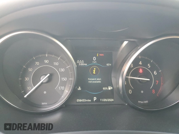 2020 Jaguar E-Pace with VIN SADFK2FX0L1011555, listed as a Copart auction lot 81341144 with 56,433 mi miles and Salvage Title. Bid and sale history available at DreamBid. Image 9.