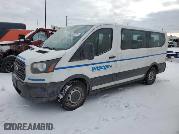 2019 Ford Transit Passenger XL z VIN 1FMZK1ZM8KKB85415, wystawiony jako Copart lot #42512895 z przebiegiem 63 835 mil mil oraz Czysty tytuł • Clean title. Historia ofert i sprzedaży dostępna na DreamBid. Obrazek 1.