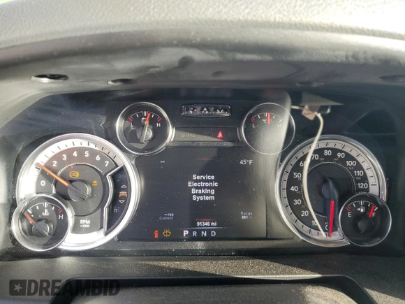 2018 Ram 1500 SLT with VIN 1C6RR7GG6JS247562, listed as a Copart auction lot 76029794 with 91,346 mi miles and Clean title. Bid and sale history available at DreamBid. Image 9.