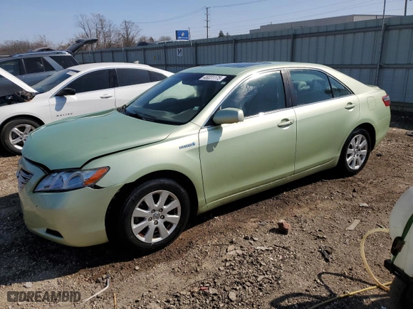 2007 Toyota Camry Hybrid with VIN JTNBB46K073005142, listed as a Copart auction lot 48031175 with 187,841 mi miles and Salvage Title. Bid and sale history available at carsss.com. Image 1.