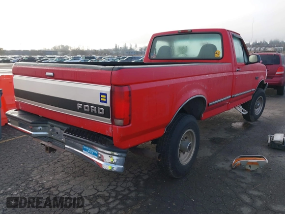 1996 Ford F-250 with VIN 2FTHF26H0TCA69133, listed as a IAAI auction lot 41712838 with 144,642 mi miles and . Bid and sale history available at DreamBid. Image 4.