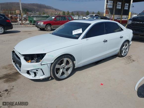 2024 Audi S4 Premium Plus with VIN WAUB4AF43RA011009, listed as a IAAI auction lot 41785693 with 3,953 mi miles. Bid and sale history available at carsss.com. Image 18.