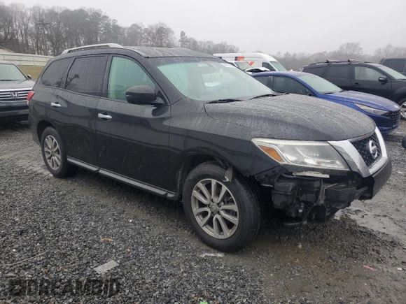 2016 Nissan Pathfinder SV with VIN 5N1AR2MNXGC617017, listed as a Copart auction lot 44770425 with 213,751 mi miles and Salvage Title. Bid and sale history available at carsss.com. Image 4.