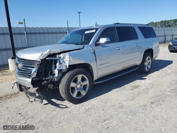 2017 Chevrolet Suburban Premier with VIN 1GNSCJKC8HR232986, listed as a Copart auction lot 70196684 with 89,834 mi miles and Salvage Title. Bid and sale history available at carsss.com. Image 1.