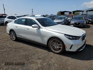 2024 BMW 5 Series 530i with VIN WBA43FJ05RCS33696, listed as a Copart auction lot 44319645 with 4,684 mi miles and Clean Title. Bid and sale history available at carsss.com. Image 4.
